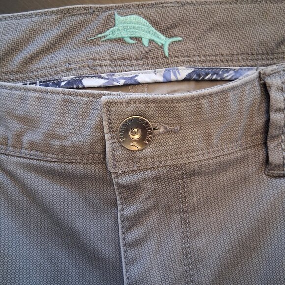 Tommy Bahama Chino Pants Men 36 x 30 Grey Baumwolle Cotton - Picture 5 of 7